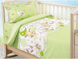 Комплект постельного белья "Соня" для детской кроватки, самойловская бязь