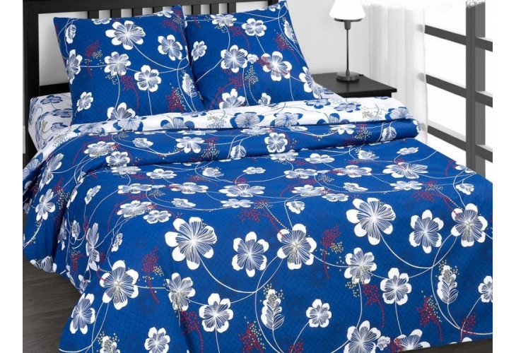 Комплект постельного белья "Марианна" 1,5-спальный на молнии, поплин