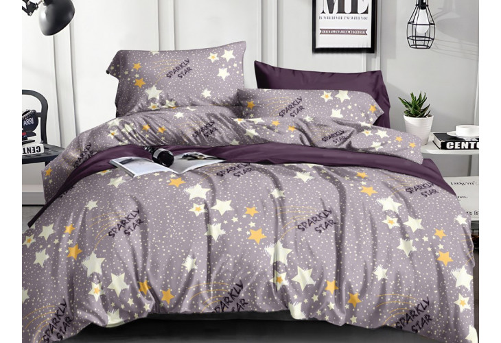 Комплект постельного белья "Ночная звезда" 1,5-спальный на молнии, поплин